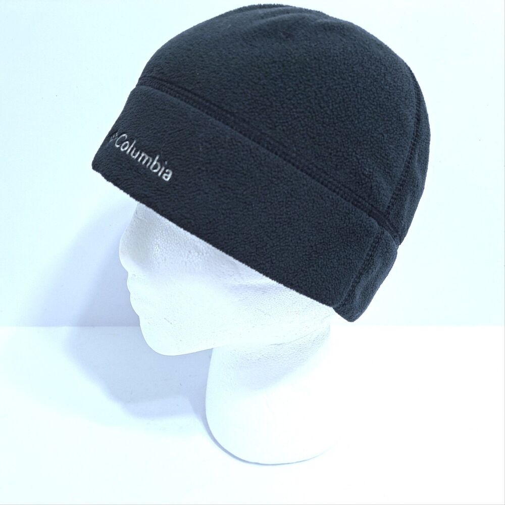 Columbia Therma Cell Fleece Beanie Winter Run Ski Hat Cap Basic Black